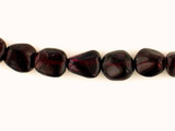  Varied Size Red Garnet Smooth Polished Nuggets, 10 Count 