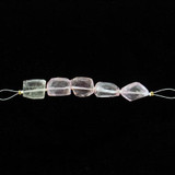  5 Count Varied Size Multicolor Kunzite Faceted Nuggets 