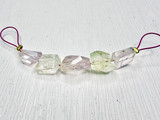  11 x 14mm Varied Size Multicolor Kunzite Faceted Nuggets 5 Count 