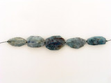 5 Count Varied Sizes Blue Kyanite Simple Cut Flat Nuggets