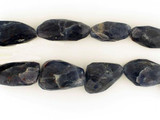 15 Count Iolite Graduated Faceted Nuggets 1 Of A Kind (Closeout)