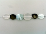6 Count Varying Sizes Multi Stone Smooth Flat Ovals