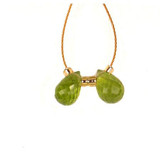 2 Count 9x5mm Peridot  Briolettes