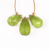 3 Count Set Peridot Briolettes