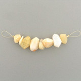 8 Count Varied Size Beige Oregon Opal Simple Cut Nuggets