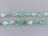  Apx 25 Count Graduated Blue Peruvian Opal Smooth Pears And Rondelles 