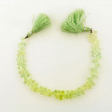 78 Count Varied Size Prehnite Faceted Top Drill Briolettes