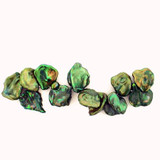 Assorted Size Dark Green Pearl Cornflakes, 12 Count