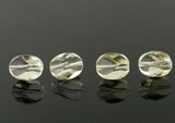  10 Count 10x6mm Clear Lemon Topaz Twisted Oval 