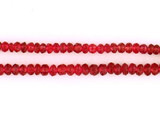  250 Count Graduated Red Spinel Faceted Rondelles 