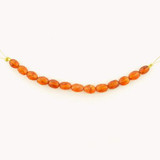  13 Count Graduated Orange Spessartite Faceted Ovals 