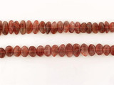 African Sunstone Polished Smooth Side Drilled Pebbles, 47 Count