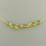  8 x 14mm Varied Size Lemon Topaz Faceted Nuggets 5 Count 