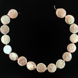  20mm Ivory Pearl Coins, 18 Count 
