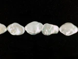 Assorted Sizes White Pearl Nuggets, 25 Count