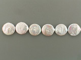 6 Count 20mm Ivory Pearl Coins