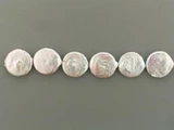 20mm Ivory Pearl Coins, 6 Count