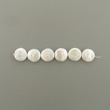 20mm White Pearl Coins, 6 Count