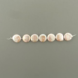  16mm Peach Pearl Coins, 7 Count 