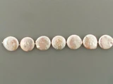 16mm Peach Pearl Coins, 7 Count