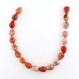  Fire Agate Polished Center Drilled Drops 