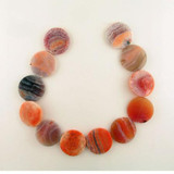  Fire Agate Polished Coins 