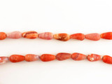 25 Count 15x8mm Fire Agate Polished Pears
