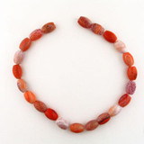  22 Count 18x14mm Fire Agate Polished Barrels 