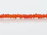 2x2mm Orange Cubic Zirconia Rondelles, 250 Count