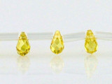 30 Count 5 X 3mm Citrine CZ Faceted Briolettes