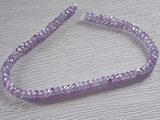 4mm Lavender Cz Faceted Rondelles, 78 Count