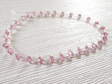  5x3mm Pink CZ Faceted Briolettes, 30 Count 