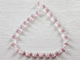  7x5mm Pink CZ Faceted Briolettes, 25 Count 