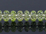 6mm Apple Green CZ Faceted Rondelles, 53 Count