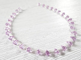  5x3mm Pink Tourmaline CZ Faceted Briolettes, 30 Count 
