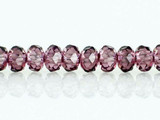  78 Count 4mm Smoky Purple Cz Faceted Rondelles 
