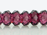  8mm Smoky Purple CZ Faceted Rondelles, 40 Count 
