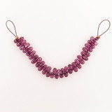 46 Count 5-7mm Plum Cubic Zirconia Faceted Briolettes 