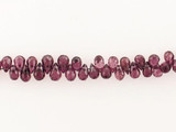  53 Count 4-6mm Plum Cubic Zirconia Faceted Briolettes 
