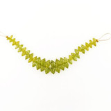 45 Count Graduated Light Green Cubic Zirconia Faceted Pointed Drop