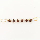 7x5mm Brown Cubic Zirconia Faceted Briolettes, 6 Count