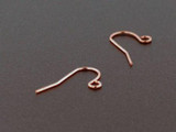  Antiqued Copper Ear Wire With Loop - 1 Pair (Closeout) 