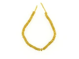 60 Count 3mm Yellow CZ Faceted Rondelles