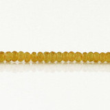 60 Count 3mm Yellow CZ Faceted Rondelles