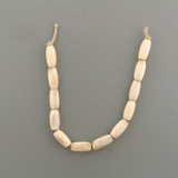 12 Count 9-10mm Natural Light Color Elk Antler Polished Barrels