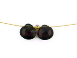  2 Count 7mm Red Garnet Faceted Pears 