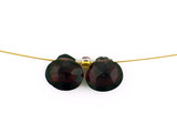 2 Count 7mm Red Garnet Faceted Pears