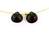  2 Count 8mm Red Garnet Faceted Pears 