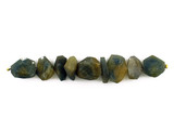 Assorted Sizes Blue Rough Sapphire Simple Cut Nuggets, 9 Count