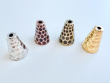 TierraCast 9x12mm Assorted Colors Hammertone Cones, 1 Count 